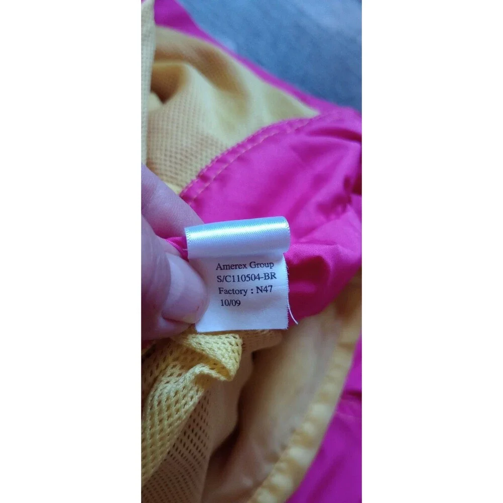 Carter's Girls 24 Mths Pink With Yellow Trim Full Snap Rain Jacket